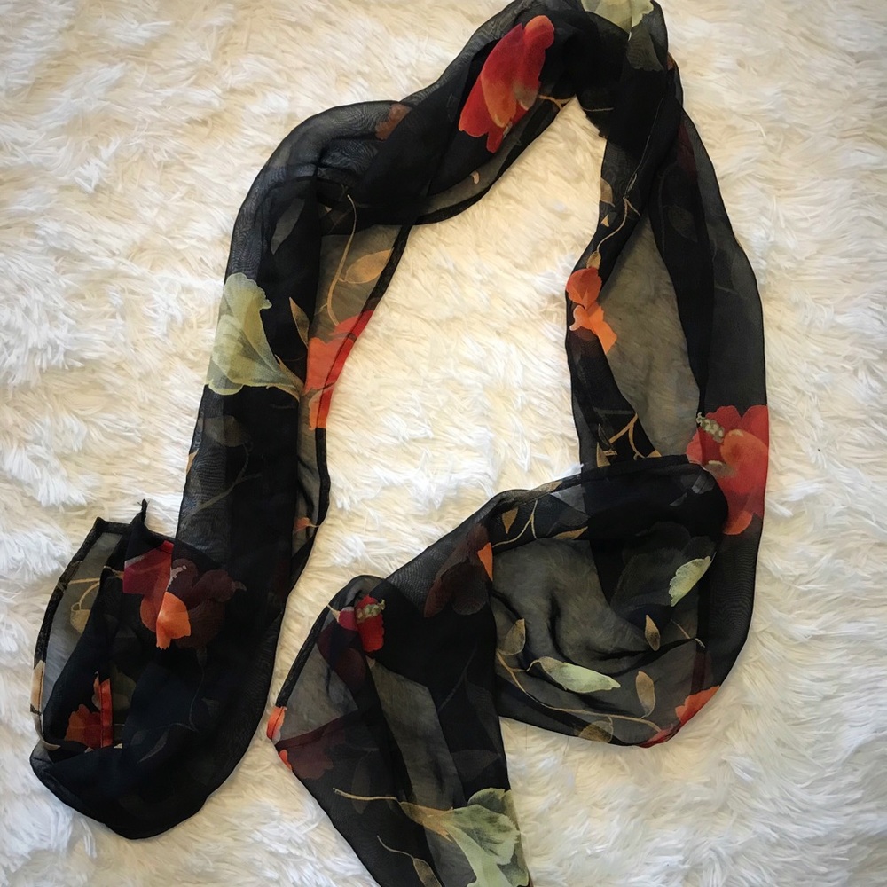*EUC* Floral Dress Scarf